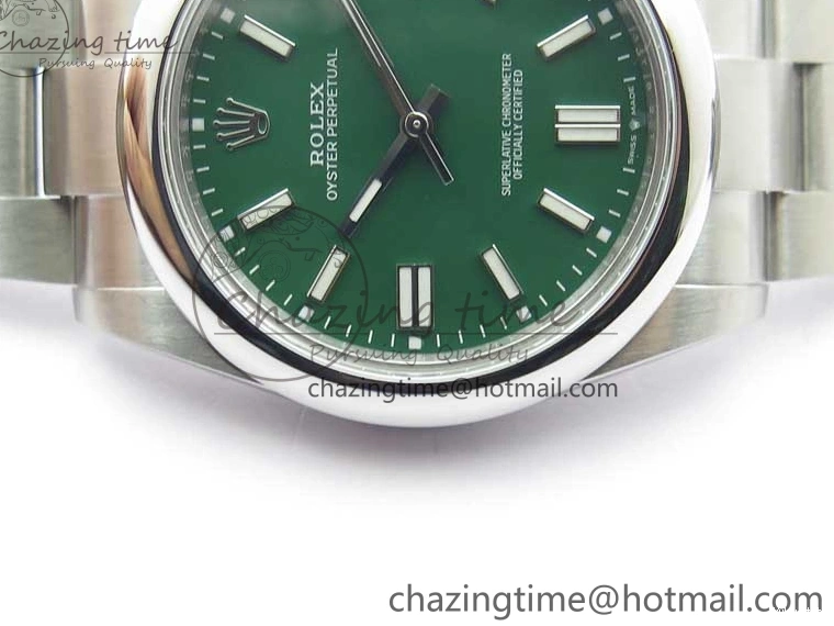 Best 124300 Bracelet Maker BP Green on SS Edition Oyster Dial 41mm Perpetual 0522